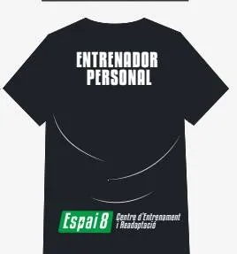 Espai 8 - Centre D'entrenament I Readaptació camiseta negra